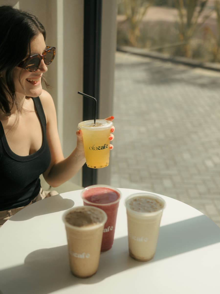 Frappé en vaso desechable